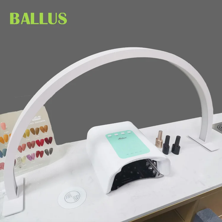 Wholesale 360 Degree Rotating Half Moon Lamp Dimmable Light Stand Floor Lamp Salon Nail Tattoo Beauty Equipment