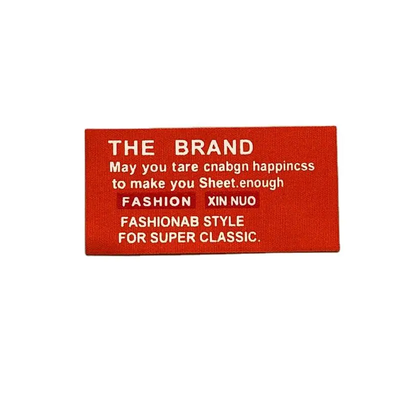 High Quality Customized Warning Label Kits Solar Label Name Logo Garment Clothing Woven Labels