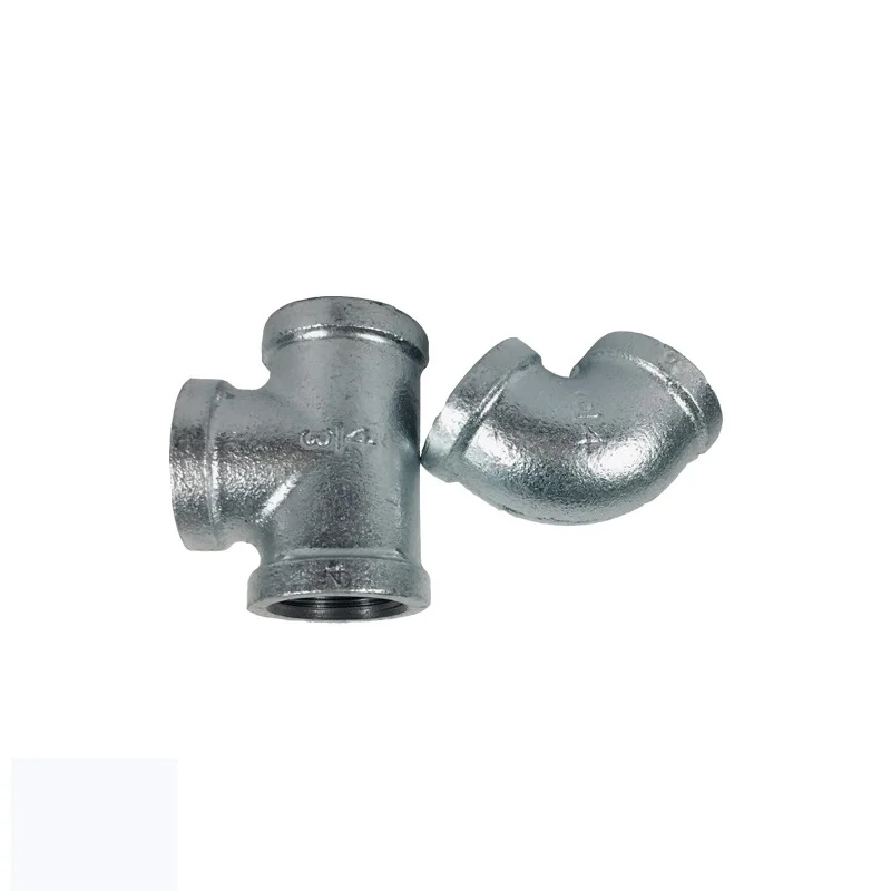 Low price Plain End Baked Galvanized Malleable Iron Pipe Fittings mech  malleable iron fittings malleable cast iron