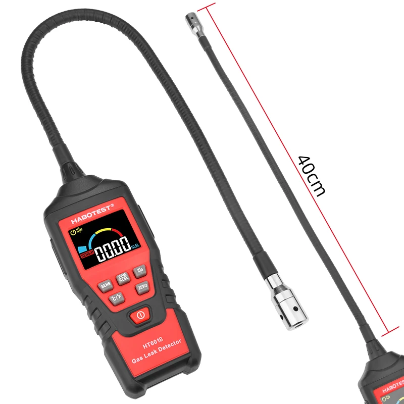 habotest ht601a >50PPM color display auto zero combustible gas leak indication detector