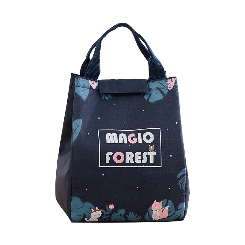 New fashion magic forest insulation thickening outside heat preservation fresh kids thermal picnic lunch bag