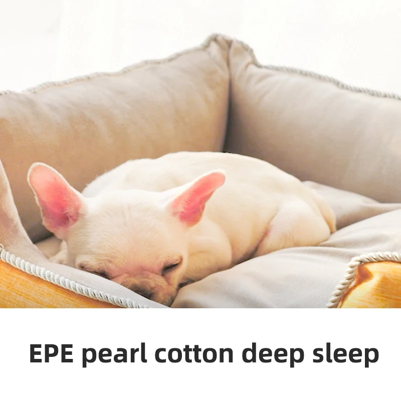 Wholesale Luxury Washable Memory Foam Calming Dog Pet Bed Soft Cat Pet Sofa Beds
