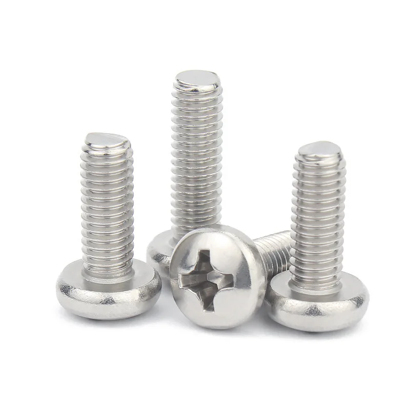 Hot Sale High Quality M8 M7 Threads Box Packing Rust-Resistant M3-M4 Flat Head Screws 10mm Pan Head Machine Screws