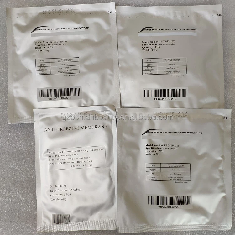 Freezefats Antifreezing Membrane Etg For Cryolipolyse Slimming Machine