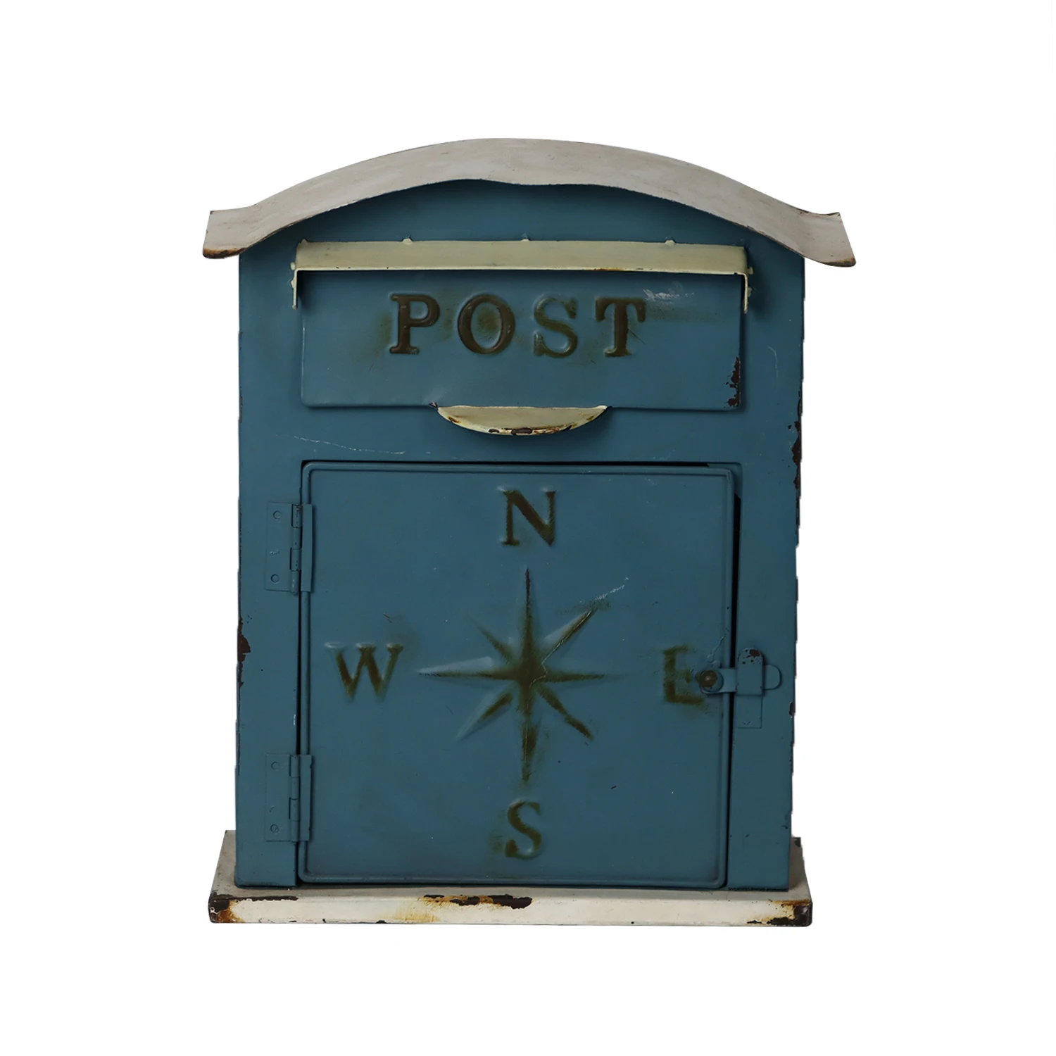 Antique Style Nostalgic Charm Home Decor Metal Mailbox Garden Outdoor Crafts Wall Mount Vintage Mail Boxes