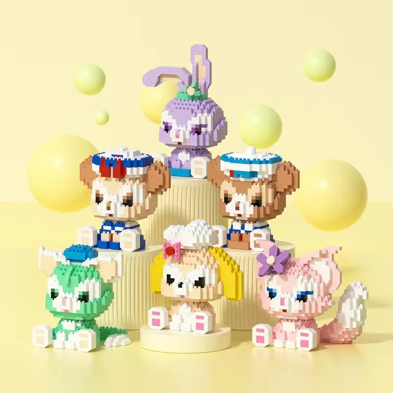 3D Mini Monsters Kit Building Blocks Sets Puzzles Game Small Particles Micro Diamond Blocks Anime Poke Building Block Toys