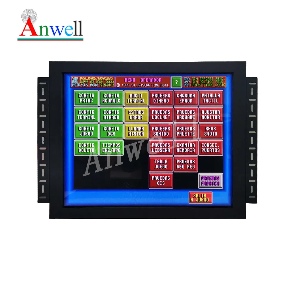 Open frame 19 inch POG WMS T340 FOX340 compatible with 3M protocol IR touch monitor