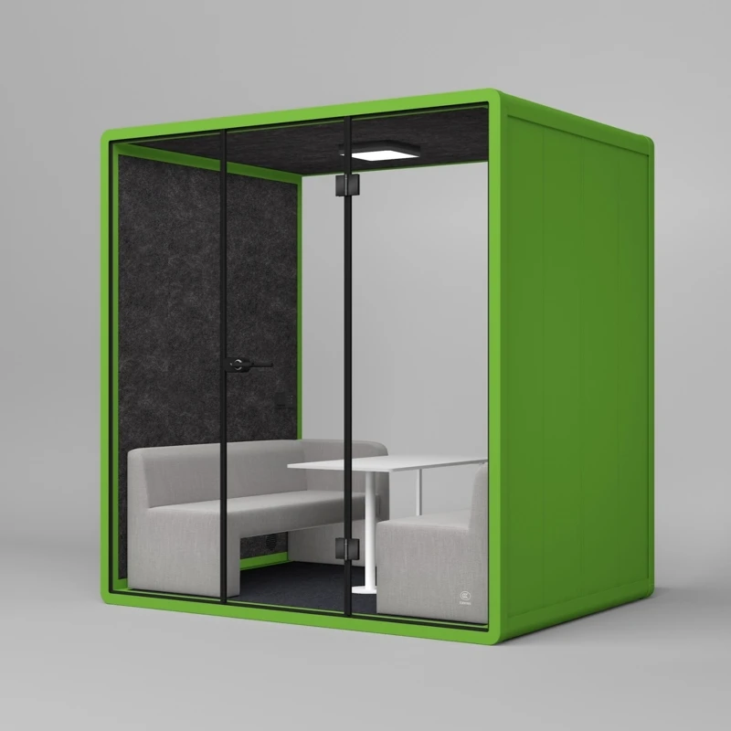 Indoor Movable Office Booth Phone Booth Modular Soundproof Office Phone Booth Easy Assemble Acoustic Cabin Size Of Office Cabin
