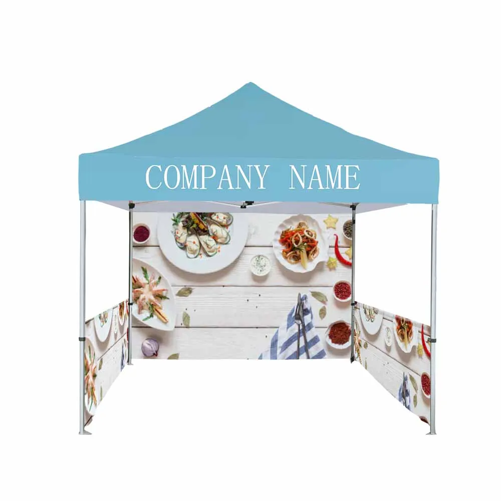 cheap custom printed Aluminum Frame Outdoor Restaurant Tent for Coffee Shop