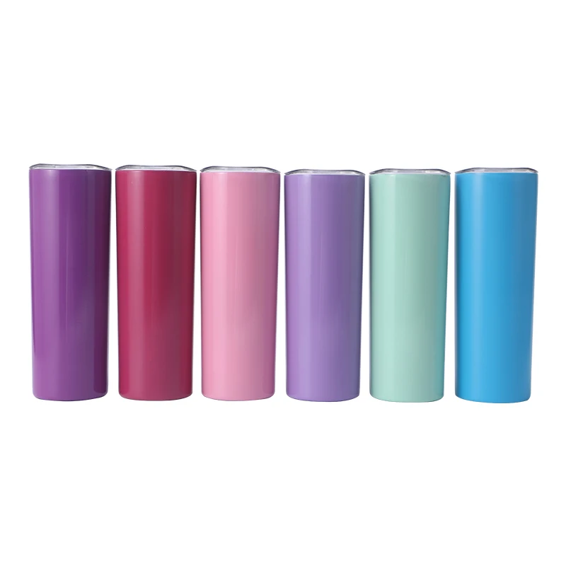 stainless steel tumbler wholesale insulated bottle 20 oz sublimation tumbler straight tumbler with mag slider lid
