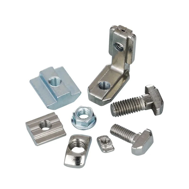 Aluminum Extrusion Professional T Nut Manufacturers Zinc Plated Slot10 M4 M5 M6 M8 T Slot Sliding Nut