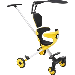 Montasen 4 Wheel Baby Tricycle  Baby Foldable Toy Aluminum Tricycle Baby For 2-6 Years Old