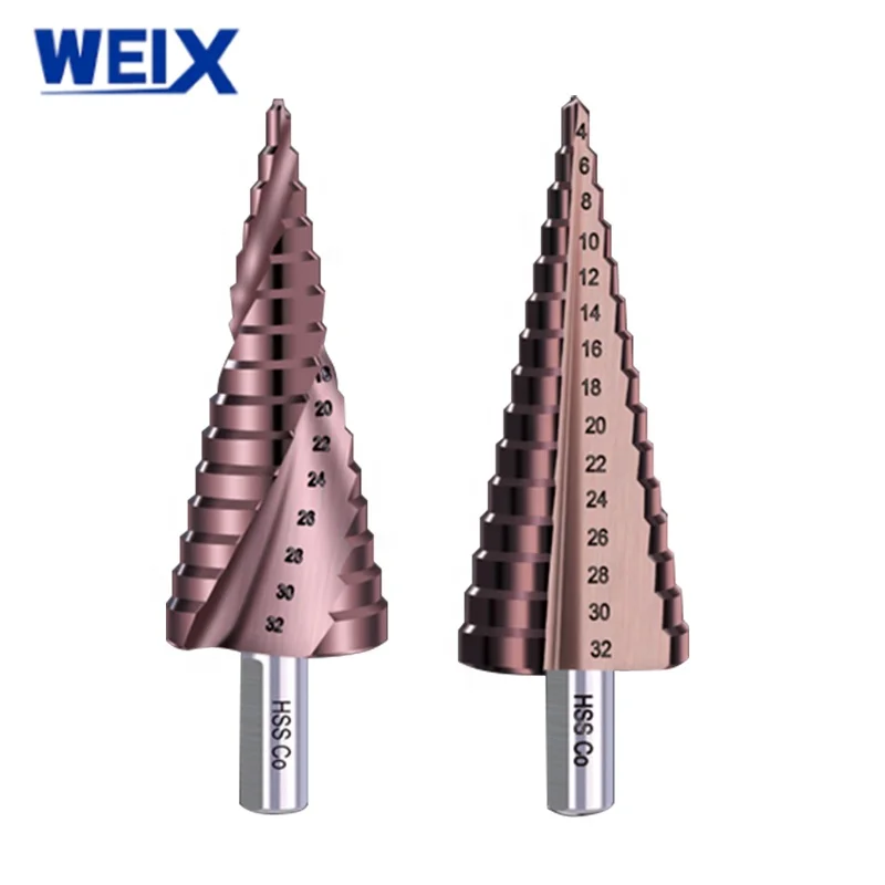 HSS Triangle Drill Pagoda Step Drill Bit Hole Cutter Opener Tools 4-32mm 4-20mm