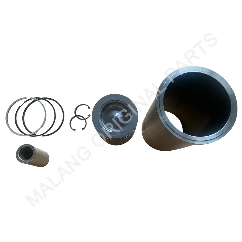 Excavator Engine Parts Piston Kits CA6DM2-39E5 Diesel Tractor Cylinder Liner Piston Ring Set Kit For Sinotruk Cummins 6bt