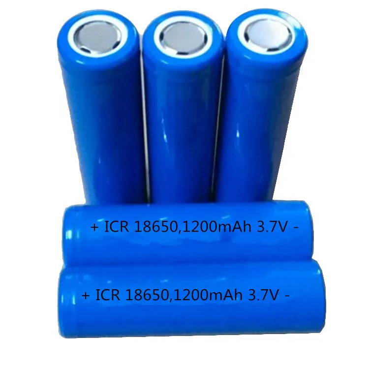 wholesale factory price lithium 18650 3.7V 1200mah Li-ion NCM battery for LED/speaker/light