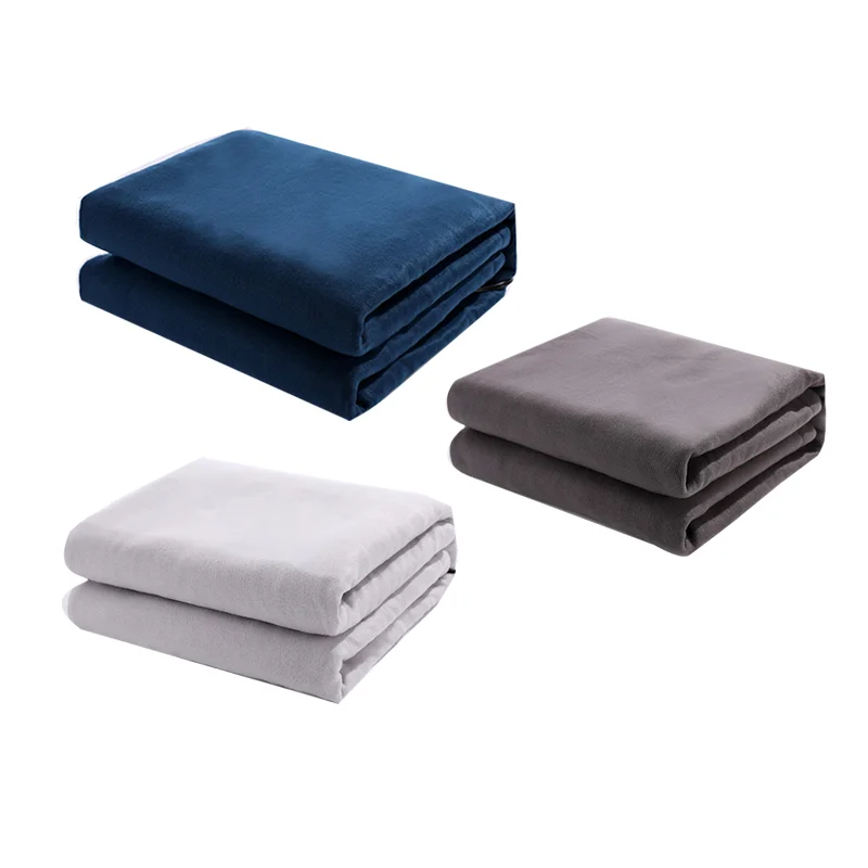 blue polyester 12 volt electric heated car blanket
