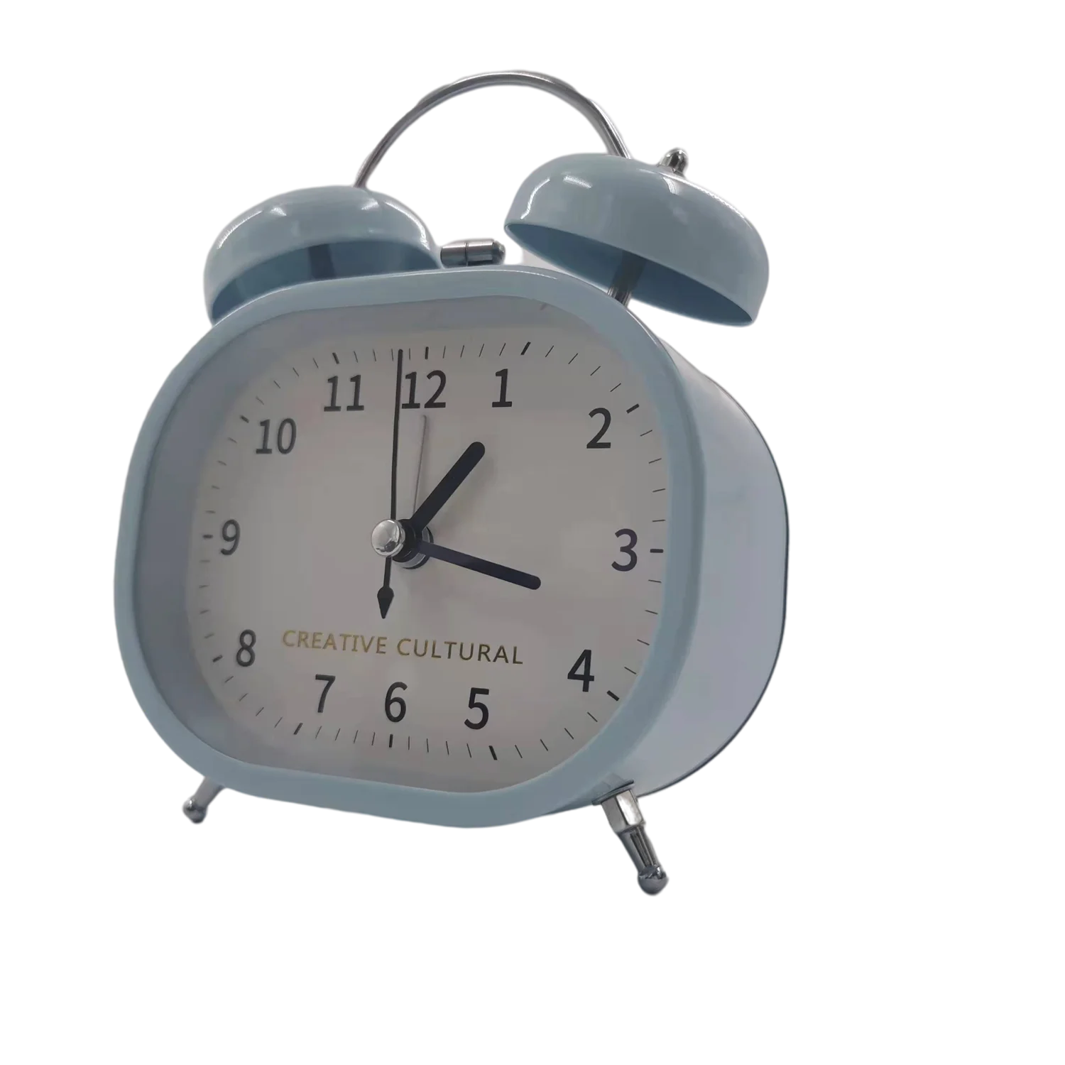 Easy Read Modern Plastic Rectangular Bell Alarm Clock Travel Bell Alarm Clock