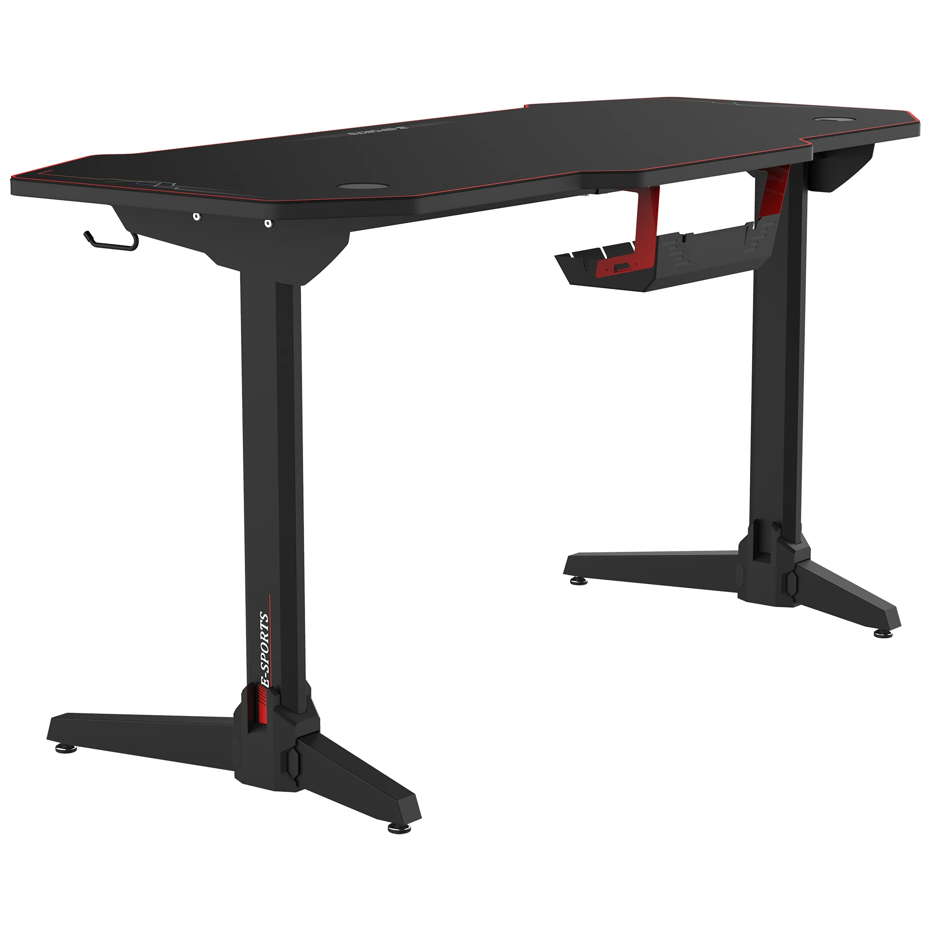 High Quality Oem Computer Racing Gaming comput Desk Pc Internet Cafe Gaming Table With Rgb Lighting
