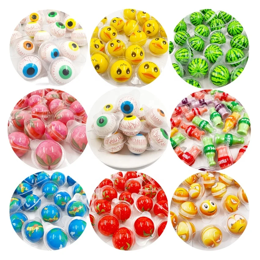 Scary Toy Candy bar Eye Ball Gummy Jelly Eyeball Chew Soft Candy Halloween Party Eye Ball custom candy