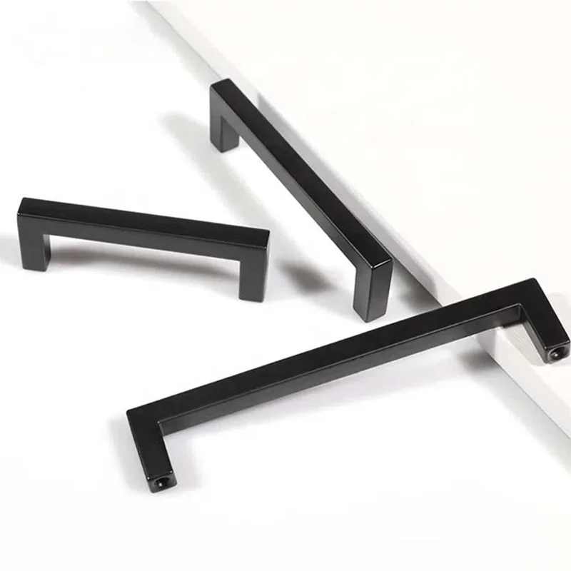 Custom Hardware Stainless Steel Cabinet Handles Modern Cabinet Handles Bathroom Glass Door Stainless Steel Handles