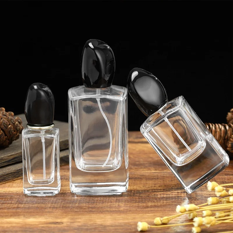 Low MOQ Modern Perfume Bottle 30ml 50ml 100ml Glass Perfume Spray Bottle Customized Perfume Bottle With Box