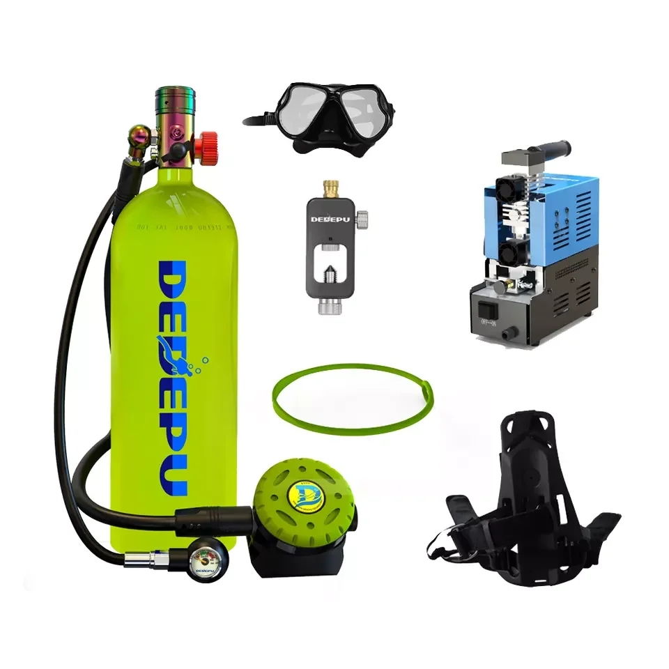 DEDEPU New Scuba Diving Snorkel Equipment Mobile Supports 0.5 Hour Scuba Snorkel For A Maximum Depth OF 10 Meters