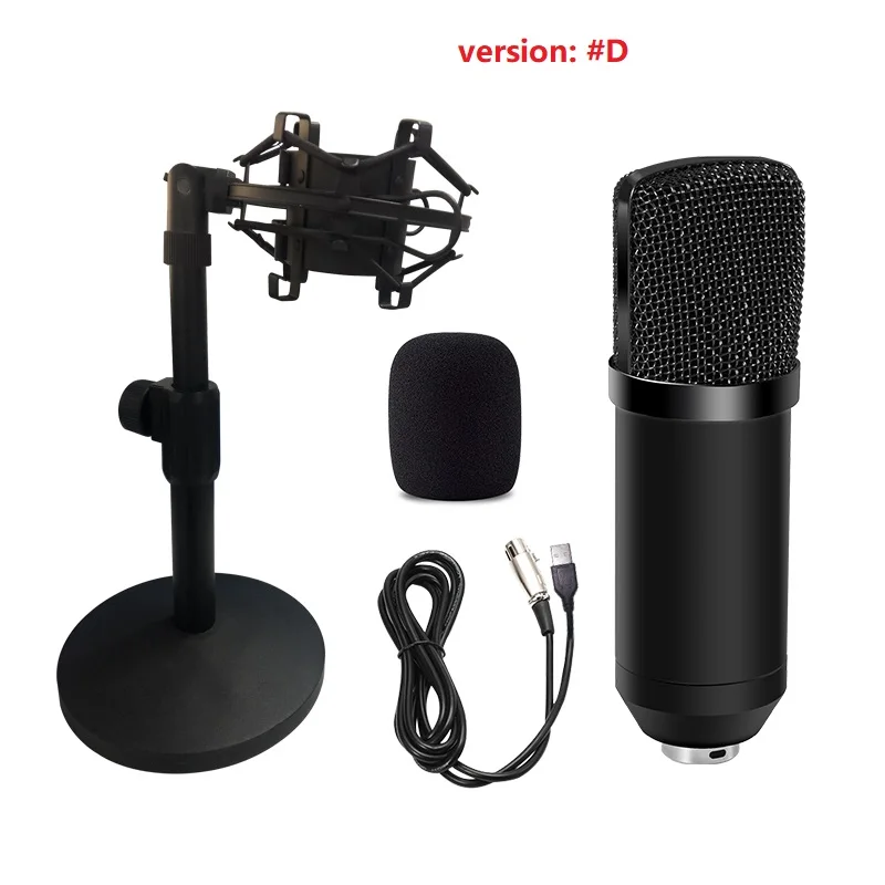 
Good Price BM700 Professional Condenser Microphone Wired Voice Recorder Metal Mic 