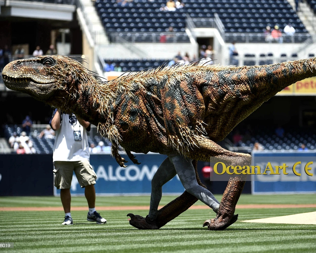 Lifelike Dinosaur Costume For Amusement Park Customizable Adults T-rex Simulation Velociraptor Costumes