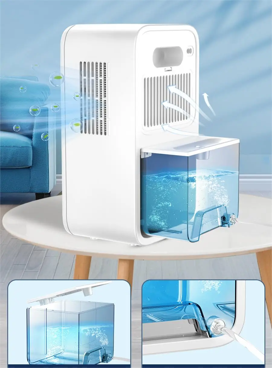 Practical 2.5 Liter Smart Multi-Functional Air Dryer 1000l/D Dehumidifier And Air Purifier Household Dehumidifier For Home