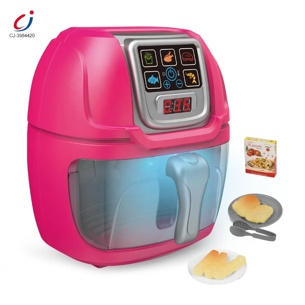 Chengji wholesale pretend plastic mini household appliances role play cooking game simulated air fryer toy kitchen set