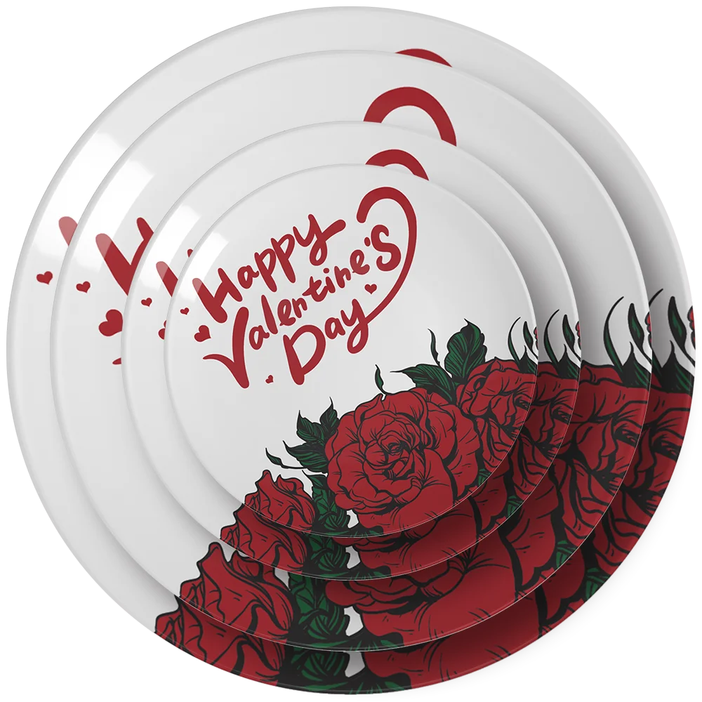 Luxury Golden Bone China Dishes Set Art Decor Leaves Dinner Set Wedding Plate Set Tableware for Event&Rental