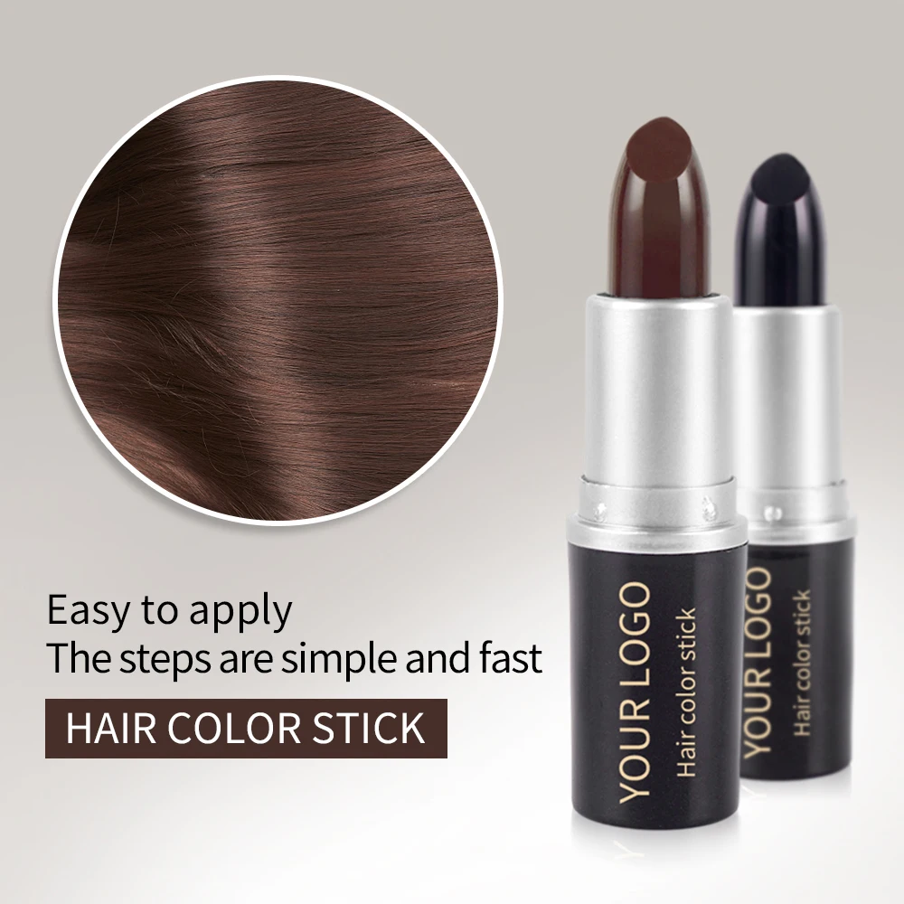 Custom Private Label One-Time Hair Dye Fast White Hair Covering Instant Gray Root Coverage Hair Color Pen