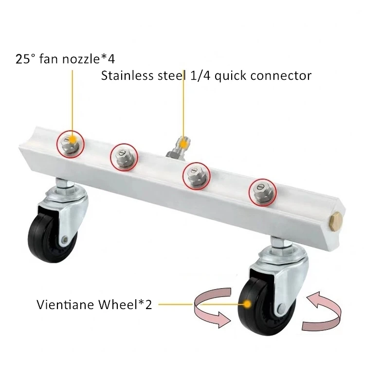 professional 4000 psi 40in 7 nozzles power spray handheld pressure washer surface cleaner