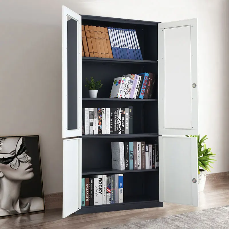 Luoyang Fenglong file cabinet Hospital Metal Instrument Storage wardrobe cupboard 2 drawers steel wardrobe