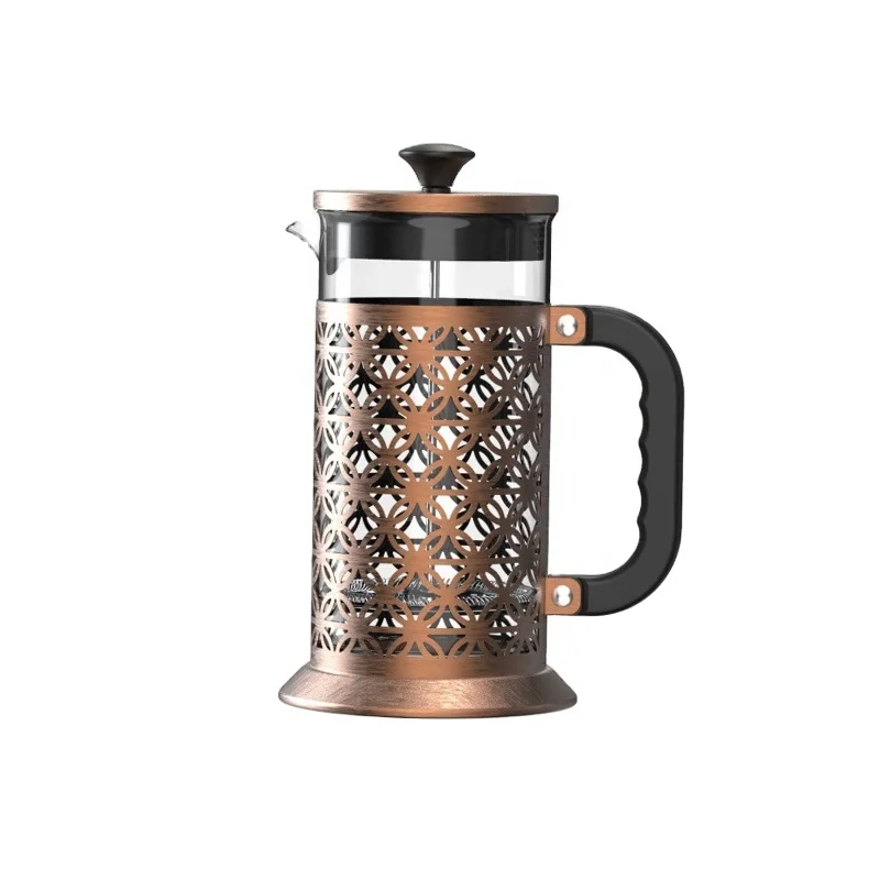 
KLP Manufacturer Food Grade Quality French Press 1 Liter 8 Cups Coffee Portable French Press Coffee Maker 