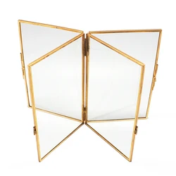 PF-1002 Two Sided Folding Glass Picture Photo Frames