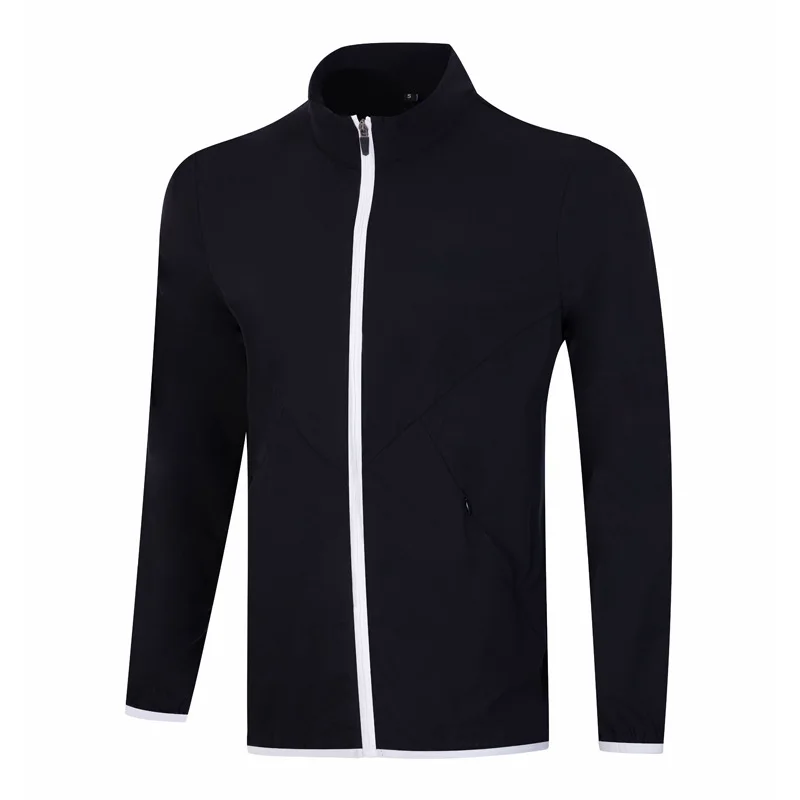 OEM Custom Quick Drying Breathable Jacket Golf Long Sleeved Jersey Golf Coat For Men