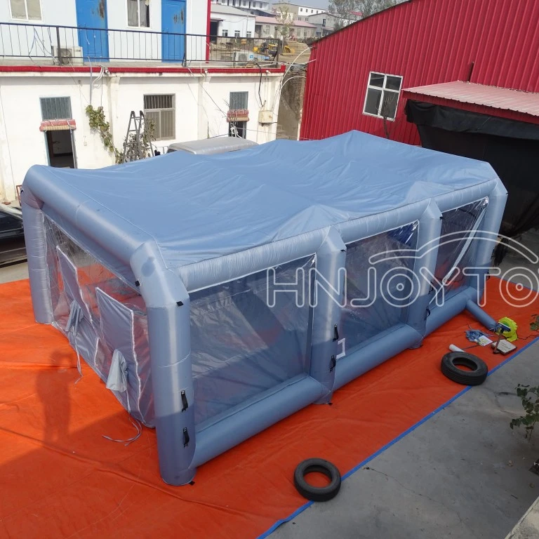 Auto painting portable paint booth tent for cars automotive double large wash room with blower and filter
