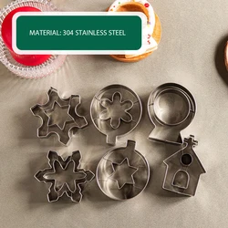 Wholesale Holiday Cookie Molds DIY Biscuit Mold Stainless Steel Cookie Cutter for Christmas