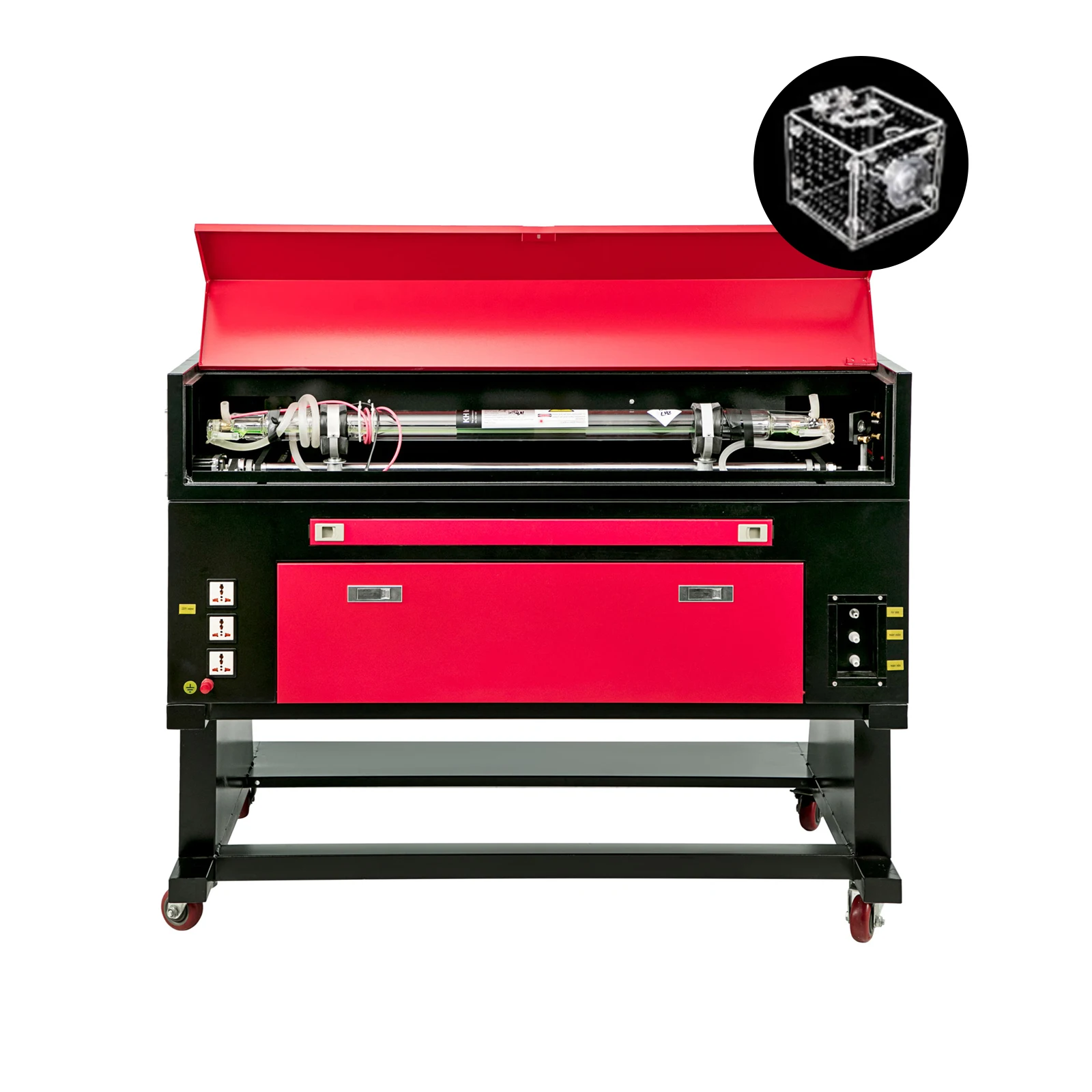 PEIXU- 7050 Poland/Czech/Germany/US 80W CO2 Laser Engraving Machine Cutter With Auxiliary Rotary Device Laser Engraver