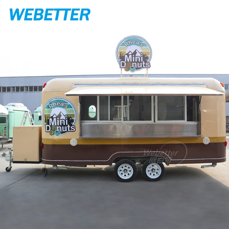 Трейлер WEBETTER для кейтеринга трейлер кофейной еды тележка десертов киоск фаст-фуда