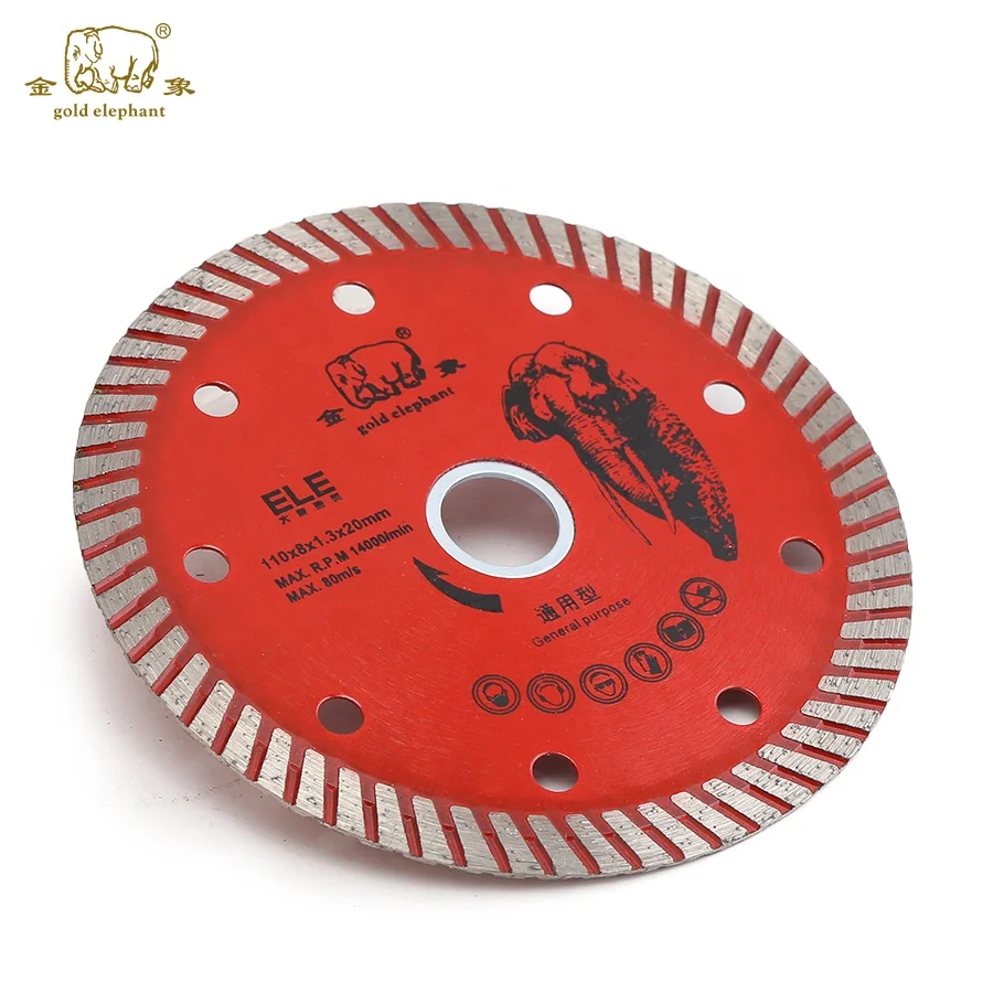 Gold Elephant General Purpose 4.5 inch high efficiency diamond saw blades sintered turbo blades