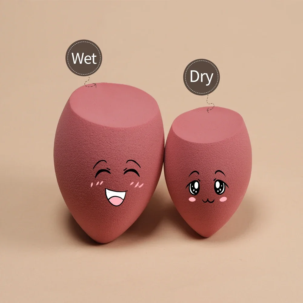 Latex Free Makeup Puff Super Soft High Quality Facial Multi-Color Powder Foundation Puff Private Label Makeup Mixer Sponge
