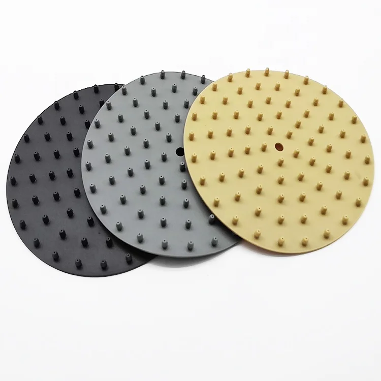 
Custom round shape high temperature resistant silicone dispensing needles rubber nozzle shower head 