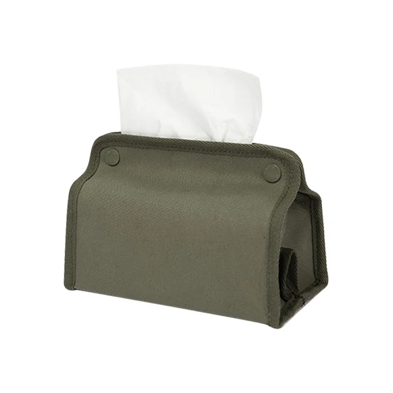 Outdoor multifunction Camping Tissue Box Cover Bathroom Home Kitchen Toilet Paper Hanging Bags Camping Facial Canvas Tissue Box