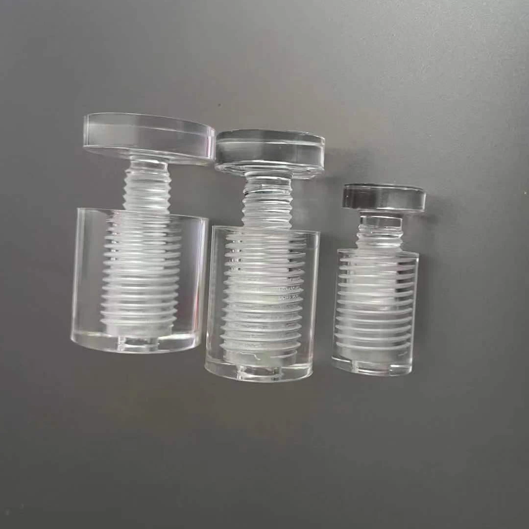 clear plastic screw sign standoff fixing screw wall mounted panel acrylic glass fastening screws