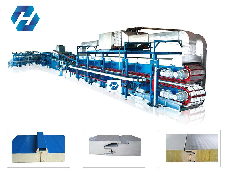 HRF discontinuous pu osb sandwich panel machine line sandwich panel production machine sandwich panel machine