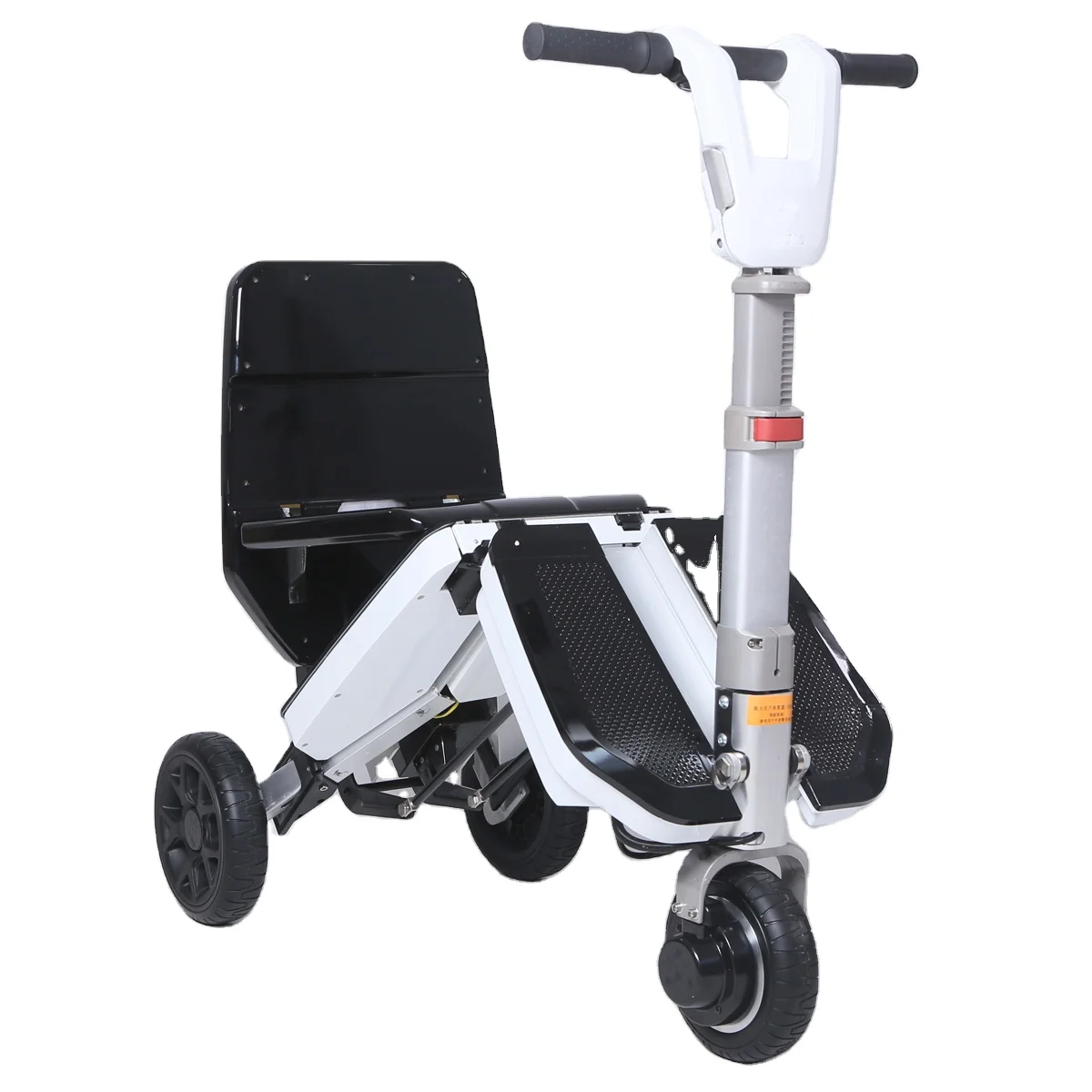 one key remote control automatically fold unfold mobility scooter airplane approved