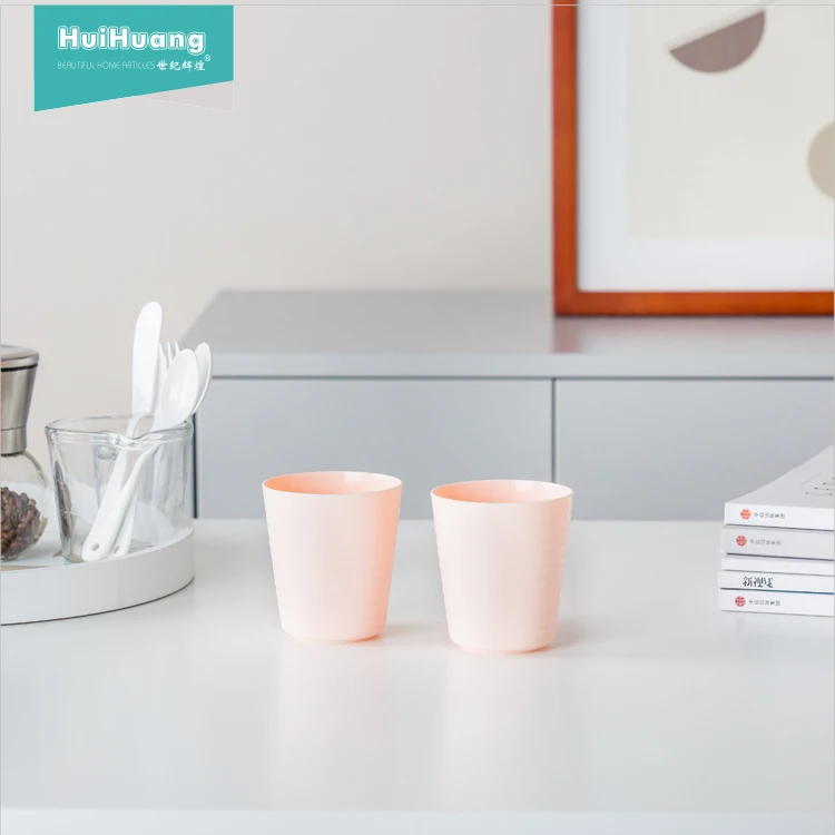 
factory direct sale BPA free eco friendly PP material plastic water drinking cup camping mug water mug 1 set 6pcs 