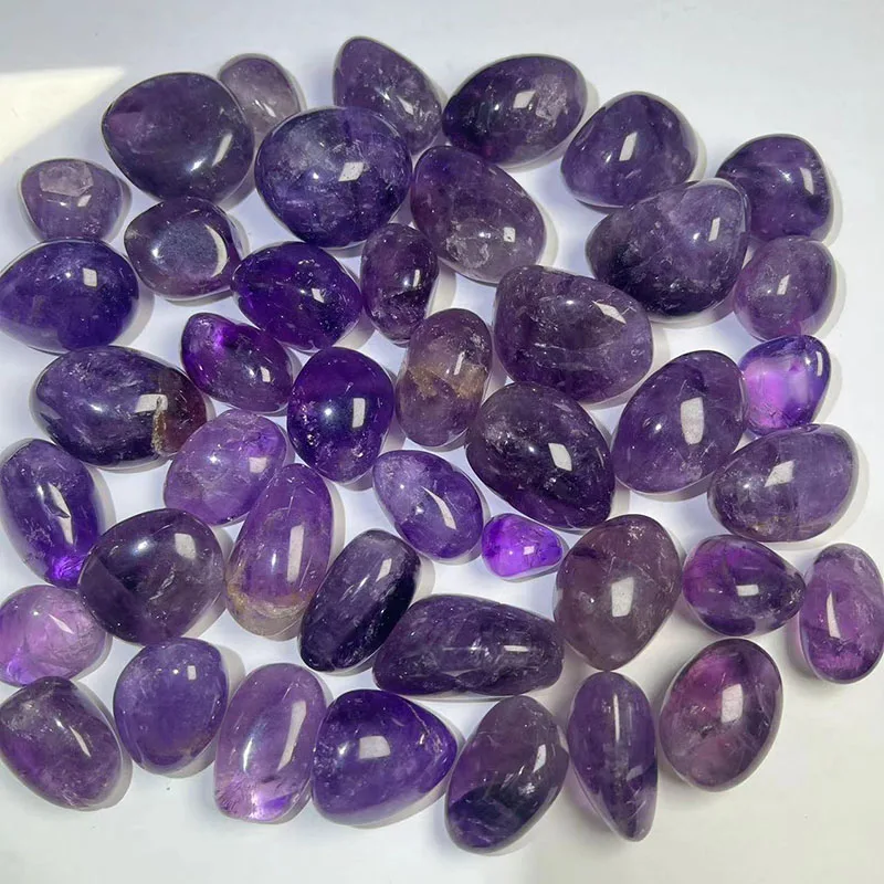 wholesale natural 2-4cm high quality amethyst tumble Crystal Tumble Gravel Stone For Decoration